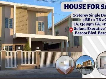 For Sale Single Detached House in Soluna Bacoor
