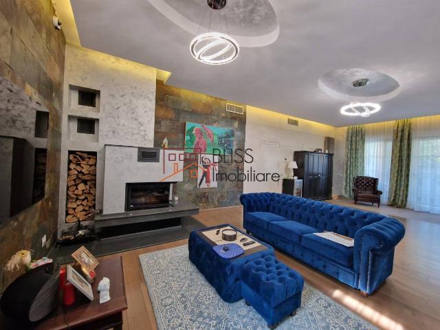 For rent 4 bedroom villa located on a 600 sqm plot with 2 parking spaces Pipera Sud, Bucharest / Ilfov
