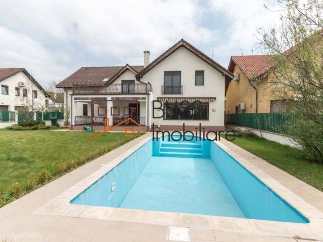For rent 4 Bedroom villa with swimming pool in residential complex Gama Delta Impact, Iancu Nicolae Jolie Ville, Bucharest / Ilfov