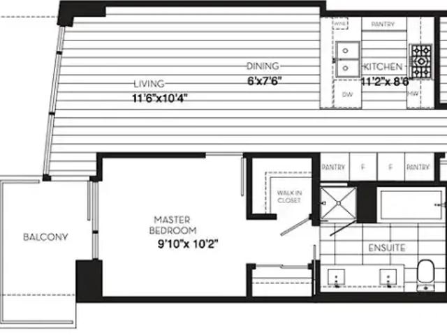 For Rent 1 Bedroom Condo Calgary AB DS105009023
