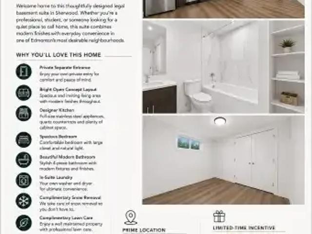 For Rent 1 Bedroom Apartment Edmonton AB DS103579167