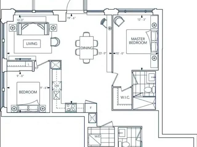 For Rent 2 Bedroom Condo Toronto ON DS104710934