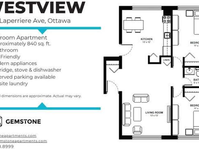 For Rent 2 Bedroom Apartment Ottawa ON DS102751695