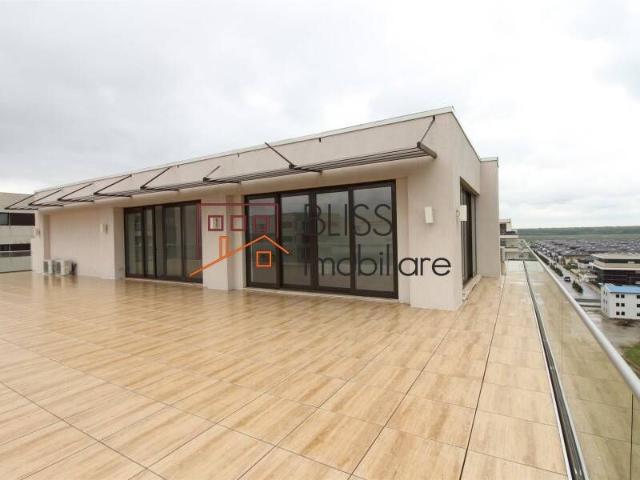 For rent 357sqm 3 bedroom penthouse with beautiful 184sqm terrace My Dream Residence also known as VitaBella Residence, Pipera Nord, Bucharest / Ilfov