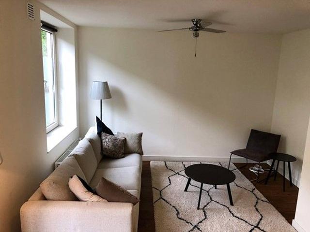 For rent: Very bright and modern apartment with 1 bedroom, office in the attic, separate toilet, washing room, separate kitchen, large extended balcony and a large living