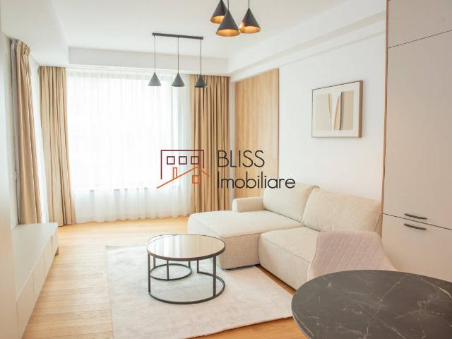 For rent Bright, furnished 1 bedroom apartment, 50m² with balcony BRICKVILLE Residence, Iancu Nicolae Baneasa Zoo, Bucharest / Ilfov