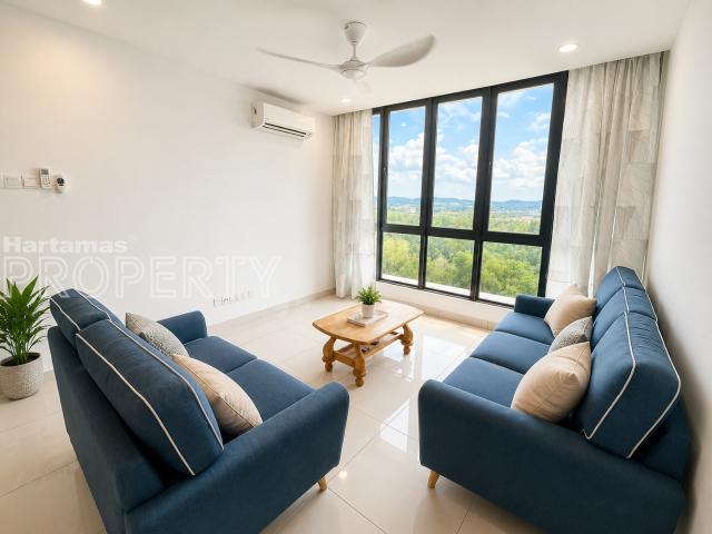 For Rent: H2O Ara Damansara – 4 Rooms 1100 sqft – Fully Furnished – 2 Car Parks