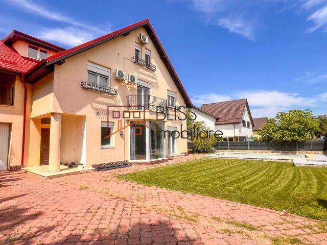 For rent Spacious 5 Bedroom Villa with Pool & Garden in gated complex Austrian Village, Iancu Nicolae, Bucharest / Ilfov