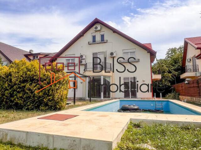 For rent Spacious 6 Bedroom Villa with Pool & Garden in gated complex Austrian Village, Iancu Nicolae, Bucharest / Ilfov