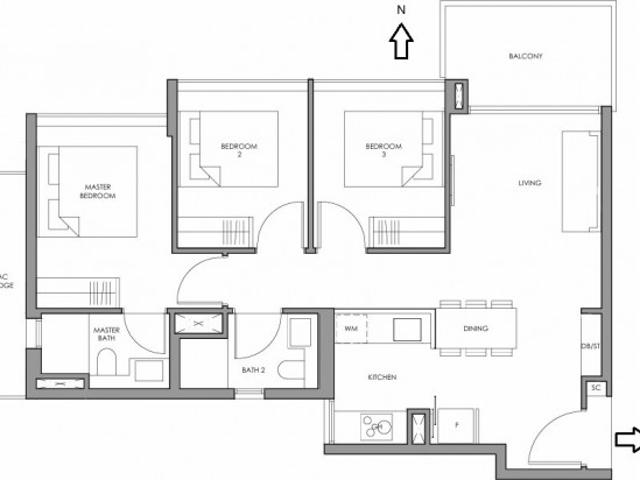 Fourth Avenue Residences Condominium For Rent, $7,400, 3 Bed 2 Bath 915 sqft $8.09 psf