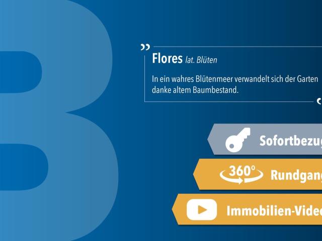 Flores | großer Garten | Kaminofen