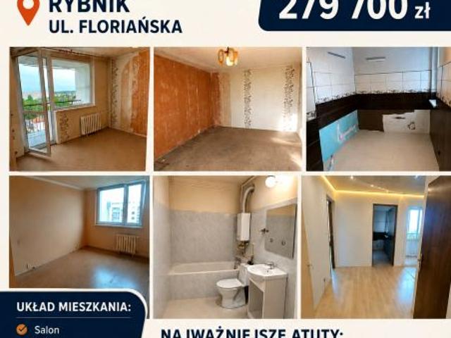 Floriańska 46,20 m², Rybnik