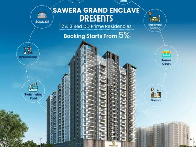 Flat Available For Booking In Sawera Grand Enclave 2 Bed DD
