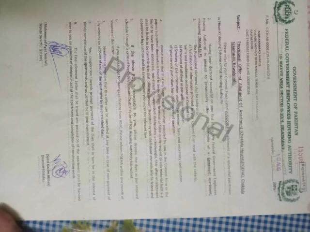 Flat File Rawalpindi Airport Road ID 16947