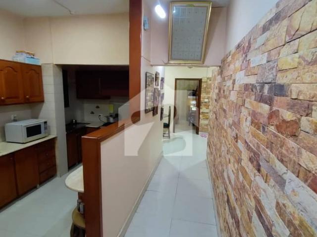 Flat for sale first floor boundary wall tiles flooring block 13a gulshan e iqbal kda lease bank loan available interst person call