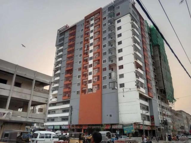 Flat for sale silver sand apartment Karachi North Nazimabad ID 68643