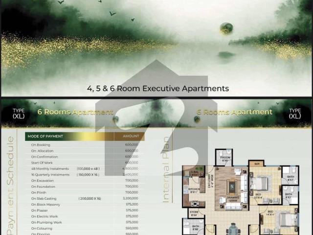 Flat for Sale With Roof in Saima Green Jinnah International AirPort Karachi
