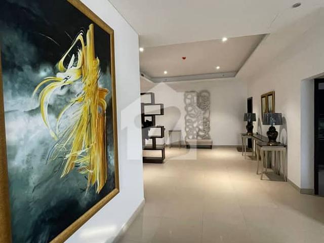 Flat 0ne Of The Big Project In Islamabad Near All Embassies & EU, UN Offices, There Is 4bed Plus Servant Room LUXURY FURNISHED Having Attractive View Available For Rent