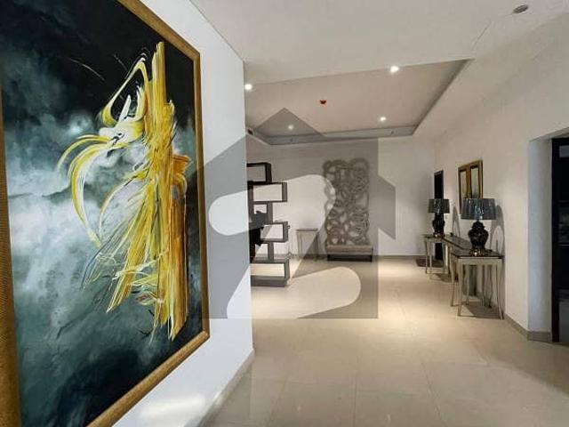 Flat 0ne Of The Big Project In Islamabad Near All Embassies & EU, UN Offices, There Is 4bed Plus Servant Room LUXURY FURNISHED Having Attractive View Available For Rent