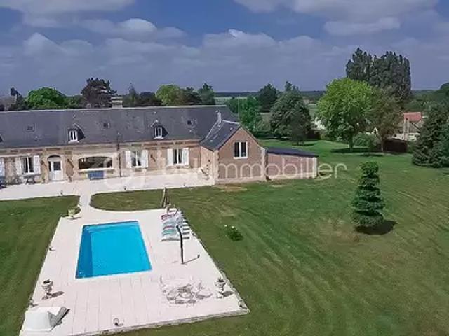 Flavy le Meldeux 60640 Achat / Vente maison 14 pièces t14 piscine terrasse