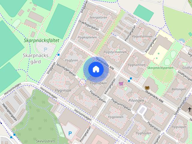 Flyglärargatan 8, Skarpnäcks Gård