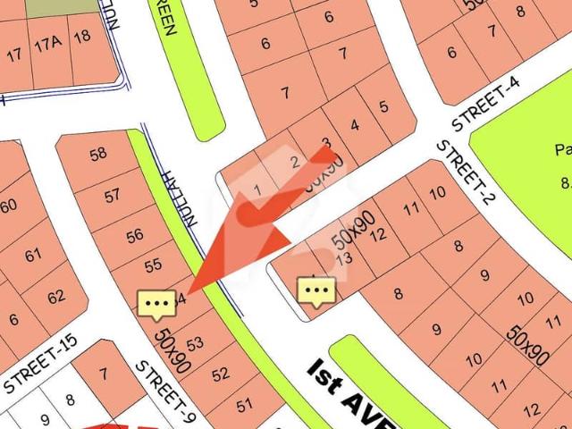 Front Back Open Residential Plot For Sale
