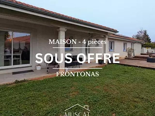 Frontonas 38290 Achat / Vente maison 4 pièces t4