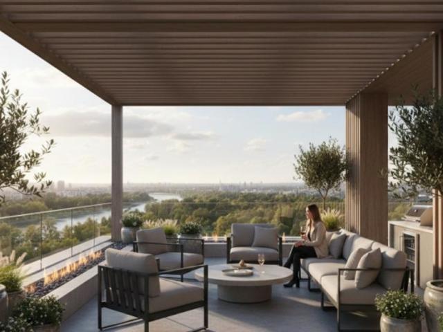 FRAIS DE NOTAIRE OFFERTS DERNIER ÉTAGE 50 M2 DE BALCON AGRÉABLE APPARTEMENT 4 PIÈCES AU COEUR QUARTIER RÉSIDENTIEL