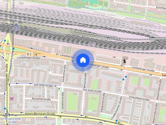 Freundliches SEPARAT ZIMMER / MINI APPARTEMENT mit ca. 18 m². im DG gelegen. in beliebter zentraler Lage in LAIM. in der Landsberger Straße. Nähe Laimer Bahnhof S Bahn WIR WEISEN AUSSDRÜCKLICH DARAUF HIN, DASS DIESES SEPART ZIMMER n u r zur gelegenlichen Übernachtung geeignet ist, z.B. als ZWEITWOHNSITZ, für WOCHENENDHEIMFAHRER, etc.