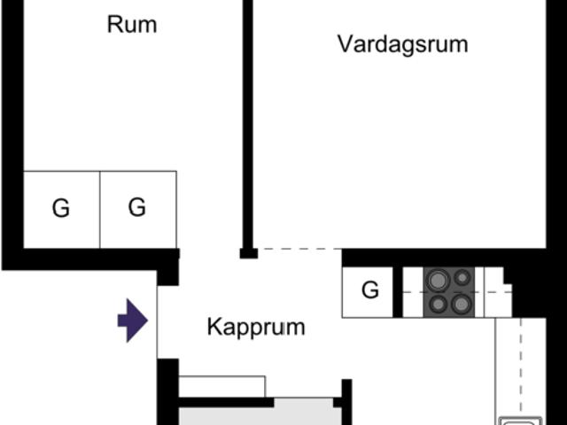 Fredrikslundsvägen 3, 1tr