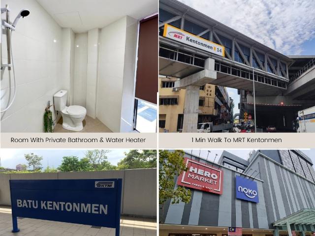 Free Deposit ❗ Room Rent Near to MRT Kentomen Jalan Ipoh With Private Toilet