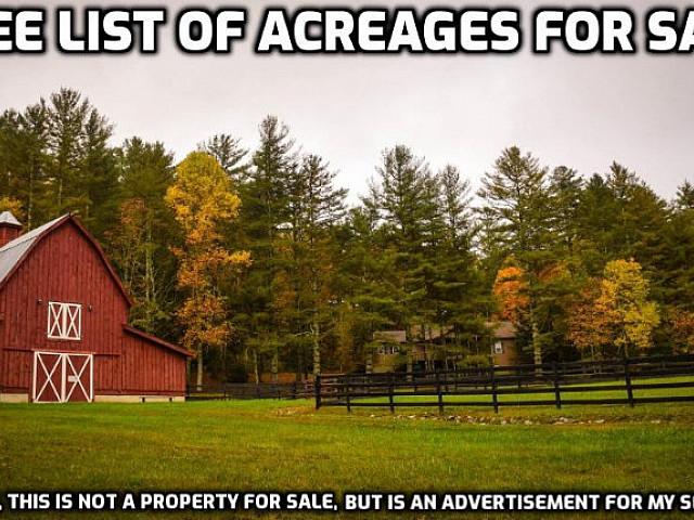 Free List Of Acreages For Sale