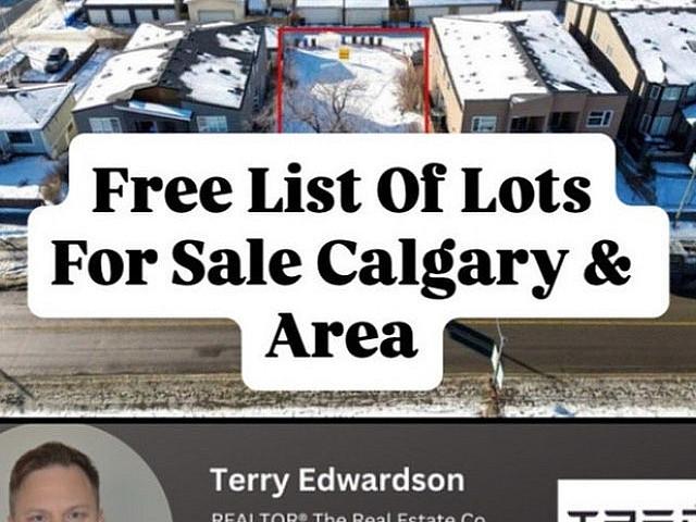 Free List Of Lots For Sale Calgary & Area