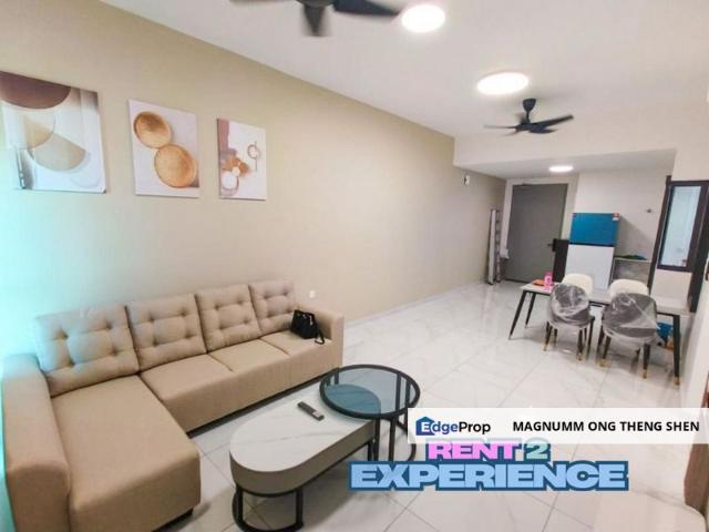 Free wifi 2 bedrooms Sinaran Residences near Batu Kawan Industrial Park for Rent