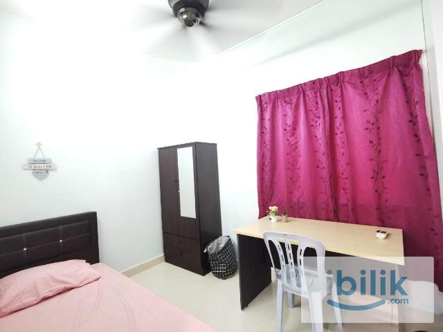 Free 1 month Sunway Female Single Room Suriamas Condo Near Pyramid, Geo, UOA, BRT, SS15, Subang