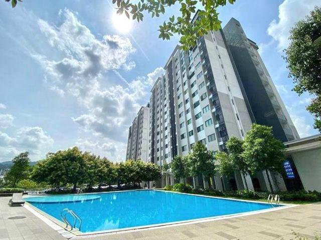 Freehold 0Depo Apartment Suria Ixora 700sf Setia Perdana 100Loan
