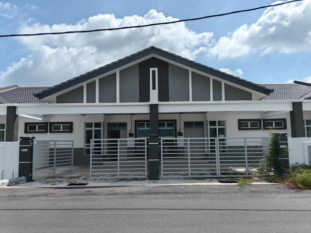 Freehold 1 storey Terrace House Taman Seri Merlimau 0 downpayment