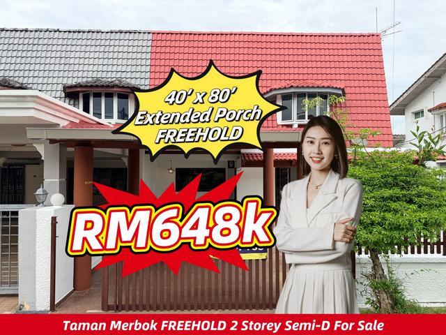 Freehold Taman Merbok Double Storey SemiD For Sale