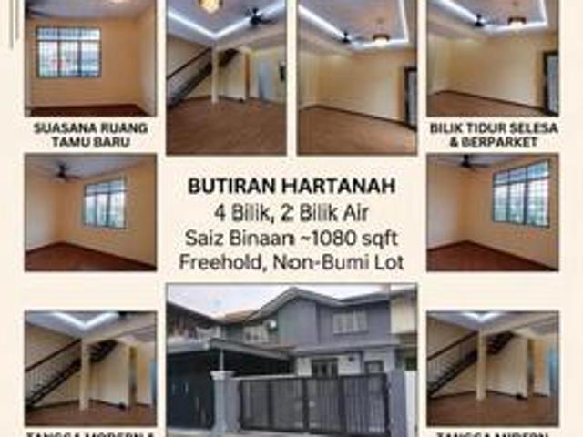 Freehold Double Storey Terrace Taman Kemboja Bukit Sentosa Rawang