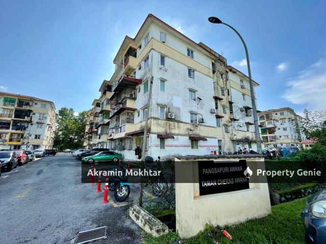 FREEHOLD, GROUND FLOOR & PARTIALLY FURNISHED | Pangsapuri Awana, Taman Cheras Awana, Cheras Selangor
