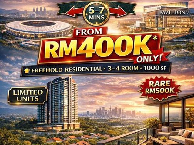 FREEHOLD Near Bukit Jalil 4 R 435K 7 Mins to Pavilion 2 MRT