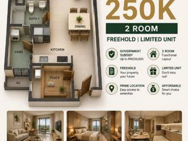 Freehold Puchong Condo Affordable Lower Than Market Price 2Room