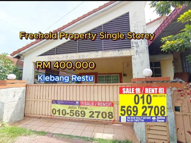 Freehold Semi D Ipoh Klebang Restu Below Market Value