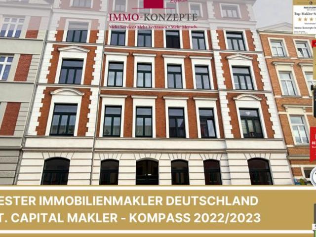 FREI: Stilvoll wohnen im sanierten Altbau: 3 Zimmer Wohnung mit Balkon