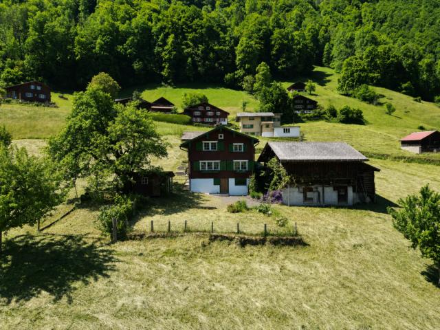 Freistehendes Wohn oder Ferienhaus an sonniger und ruhiger Lage in Nidfurn GL