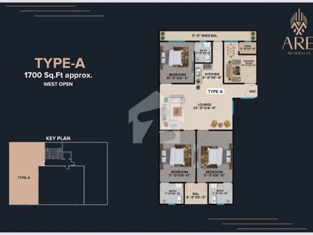 Fresh Booking 3 Bed DD Flat In Bukhari Commercial