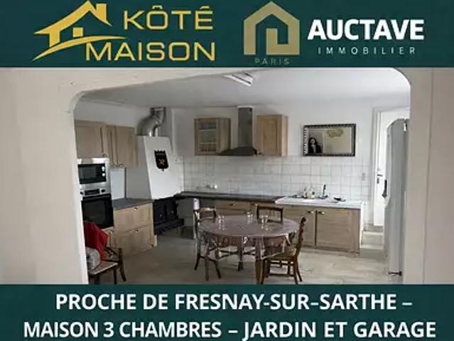 Fresnay sur Sarthe 72130 Achat / Vente maison 5 pièces t5 au dernier étage