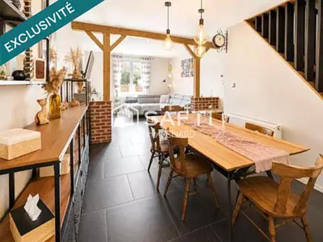Fresnes sur Escaut 59970 Achat / Vente maison 6 pièces t6 terrasse parking