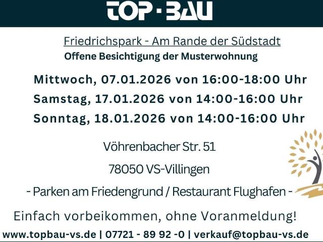 Friedrichspark Haus A5: Praktisch geschnittene Wohnung mit sonniger West Terrasse und kleinem Garten