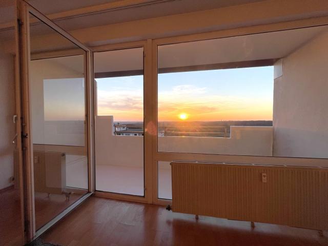 Frisch renov. 1 Zi. Apartment mit Balkon, Küche, Aufzug und traumhaftem Ausblick in Katernberg